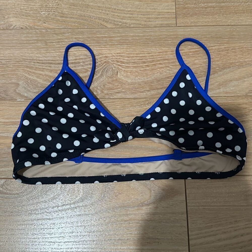 Crewcuts polka dot tie‎ bikini top size 14y